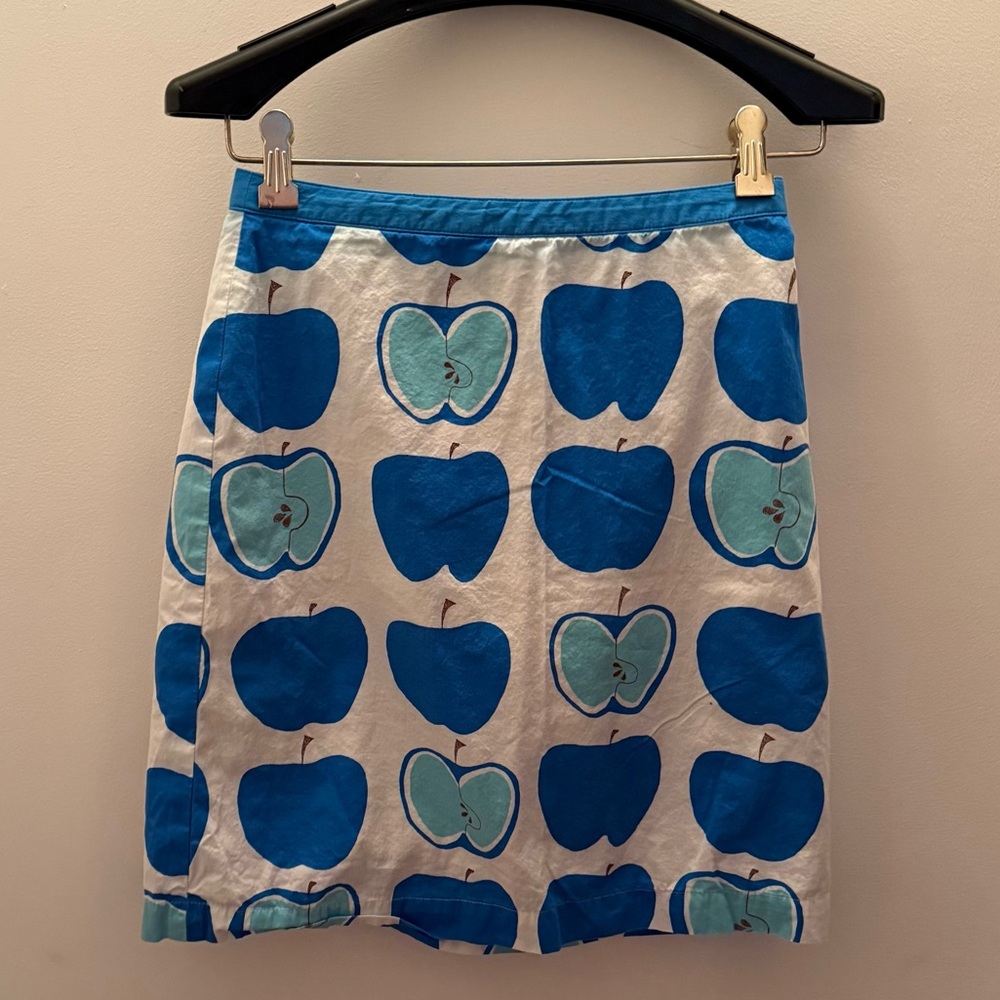 Boden Blue and White Skirt